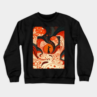 Colourful Abstract T-Shirt Design for Valentine's Day Crewneck Sweatshirt